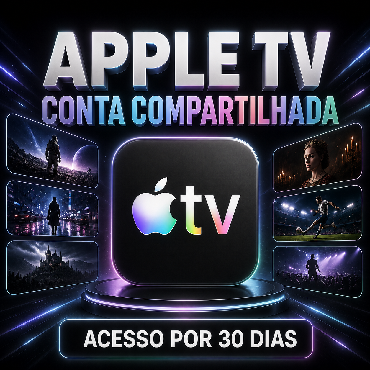 Apple tv â Acesso Compartilhado por 30 Dias